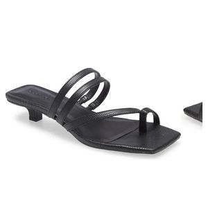 Open Edit Kitten Heel Sandal